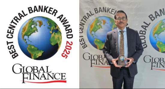 CBSL Governor Honoured with “A Grade” Award